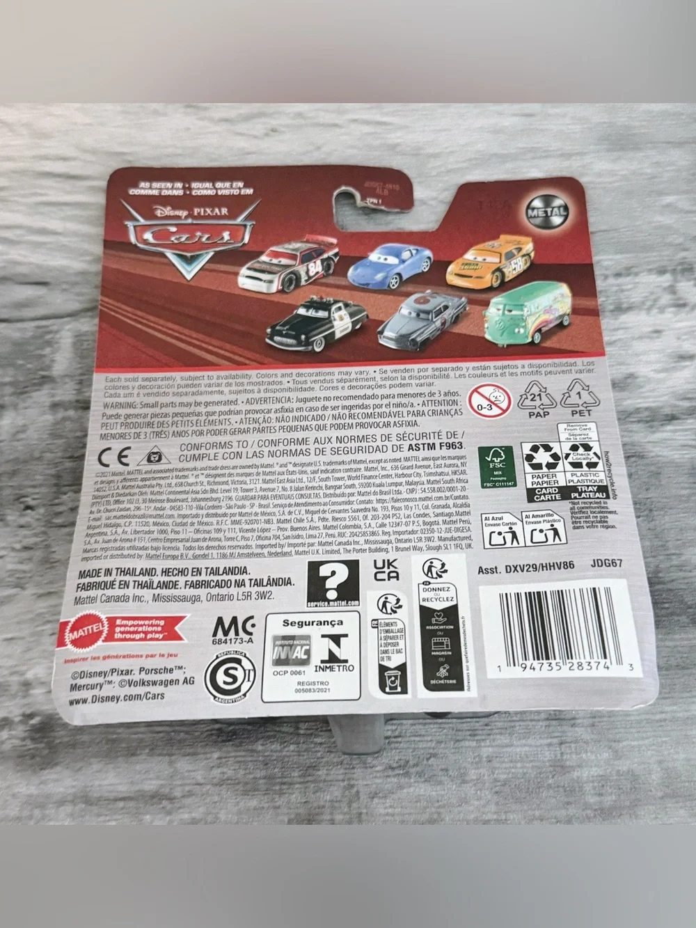 Disney Pixar Cars Floyd Mulvihill 70 Gasprin Diecast Toy Car Mattel New Sealed